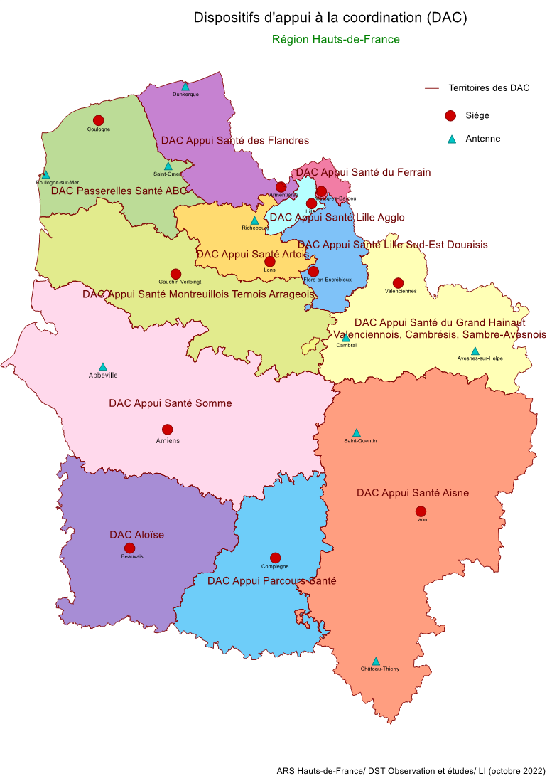 carte DAC Hauts-de-France Octobre 2022 - illustration